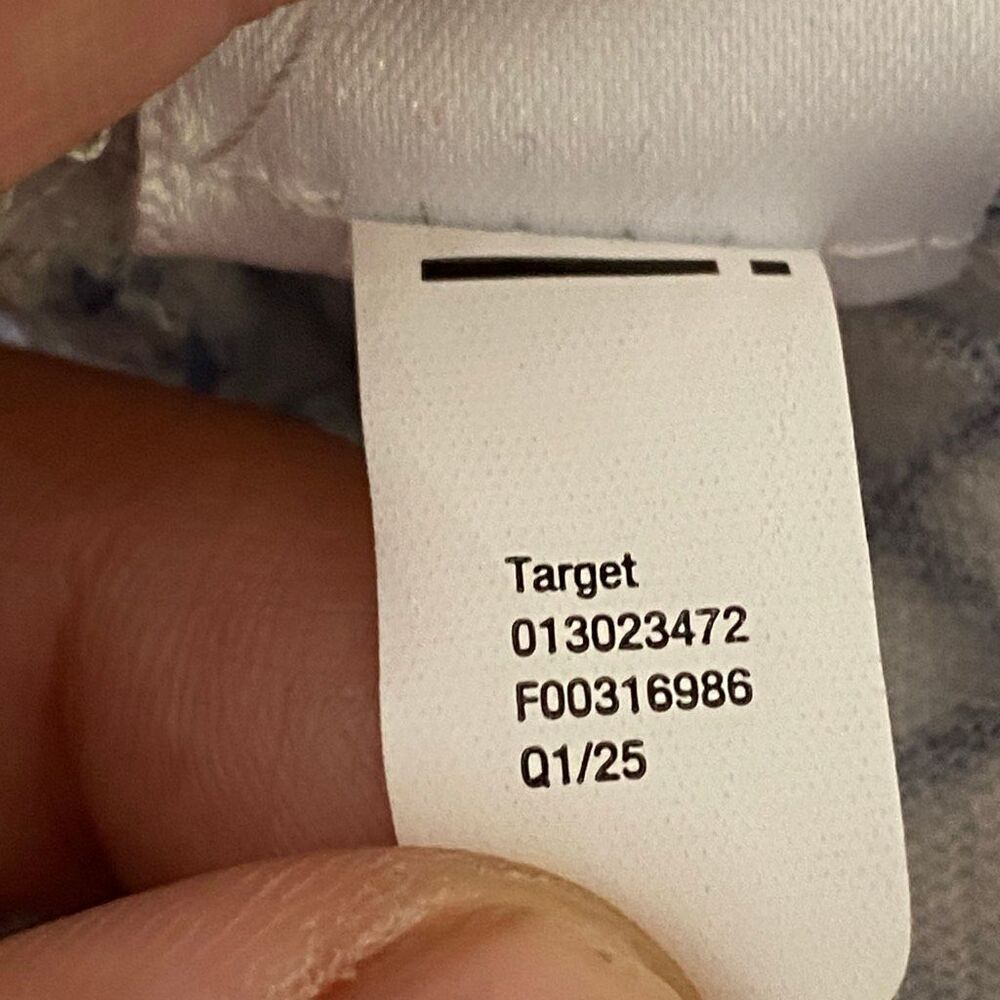 Universal Thread Blue Check Ruffle Peplum Top Small - Picture 10 of 10